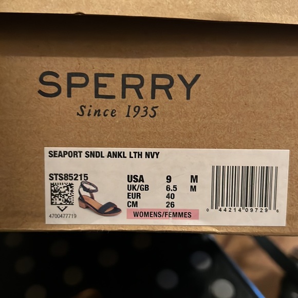 Sperry Seaport Ankle Sandal Navy Size 9 - Picture 4 of 4